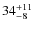 $34_{-8}^{\rm +11}$