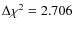 $\Delta\chi^2=2.706$