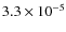 $3.3\times 10^{-5}$