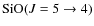 ${\rm SiO}(J=5\rightarrow4)$