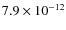 $7.9\times10^{-12}$