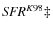 ${\it SFR}^{K98}\ddag $
