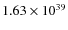 $1.63\times10^{39}$