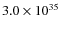 $3.0\times10^{35}$