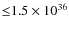 ${\leq}1.5\times10^{36}$