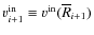 $v^{\rm in}_{i+1}\equiv v^{\rm in}(\overline R _{i+1})$
