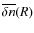 $\overline {\delta n}(R)$