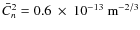 $\bar C_n^2=0.6~\times~10^{-13}~{\rm m}^{-2/3}$