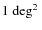 $ 1~\mbox{deg$^{2}$ }$