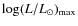 $\log(L/L_{\odot})_{\rm max}$