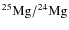 $^{25}{\rm Mg}/^{24}{\rm Mg}$