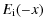 $\displaystyle E_{\rm i}(-x)$