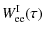 $\displaystyle W^{\rm I}_{\rm ee}(\tau)$