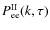 $P^{\rm II}_{\rm ee}(k, \tau)$