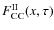 $F^{\rm II}_{\rm CC}(x, \tau )$