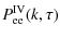 $\displaystyle P^{\rm IV}_{\rm ee}(k, \tau)$