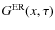 $G^{\rm ER}(x, \tau )$