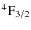 ${\rm ^4F_{3/2}}$