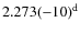$2.273(-10){\rm ^d}$