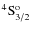 ${\rm ^4S^{o}_{3/2} }$