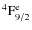 ${\rm ^4F^{e}_{9/2} }$