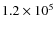 $1.2 \times 10^{5}$