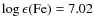 $\log\epsilon({\rm Fe})=7.02$
