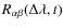 $R_{\alpha \beta }(\Delta \lambda ,t)$