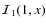 ${\cal I}_1(1,x)$