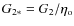 $G_{2*}=G_2/\eta_{{\rm o}}$