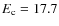 $E_{\rm c} = 17.7$