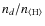 $n_d/n_{\rm \langle H\rangle}$