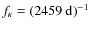 $f_{\kappa}=\left( 2459~{\rm d}\right) ^{-1}$