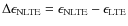 $\Delta\epsilon_{\rm NLTE}= \epsilon_{\rm NLTE}-\epsilon_{\rm LTE}$