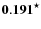 ${\bf0.191}^\star$