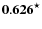 ${\bf0.626}^\star$