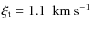 $\xi_{\rm t}=1.1~{\rm ~km~s^{-1}}$