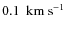 $0.1~{\rm ~km~s^{-1}}$