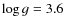 $\log g=3.6$