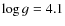 $\log g=4.1$