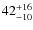 $42^{\rm +16}_{-10}$