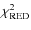 $\chi^2_{\rm RED}$
