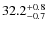 $32.2^{\rm +0.8}_{-0.7}$