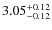 $3.05^{\rm +0.12}_{-0.12}$