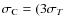 $\sigma_{\rm C}= (3\sigma _{T}$