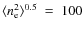 $\langle n_{\rm e}^{2} \rangle^{0.5}~=~100$