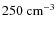 $250~{\rm cm}^{-3}$