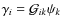 $\gamma_{i}=\mathcal{G}_{ik}\psi_{k}$