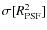 $\sigma[R^{2}_{\rm PSF}]$