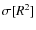 $\sigma[R^2]$